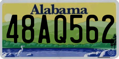 AL license plate 48AQ562