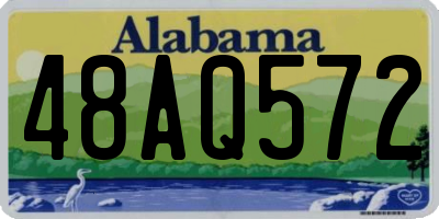 AL license plate 48AQ572