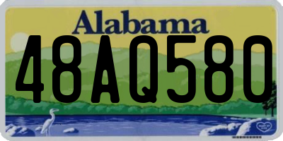 AL license plate 48AQ580