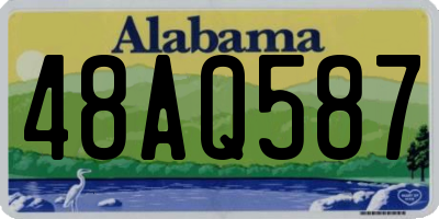 AL license plate 48AQ587