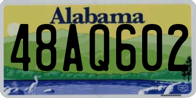 AL license plate 48AQ602