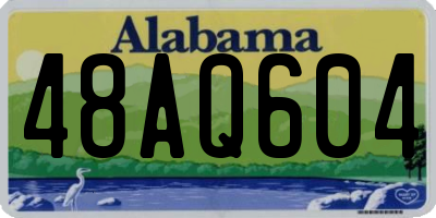 AL license plate 48AQ604