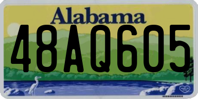 AL license plate 48AQ605