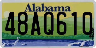 AL license plate 48AQ610
