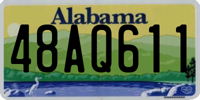 AL license plate 48AQ611