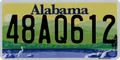 AL license plate 48AQ612