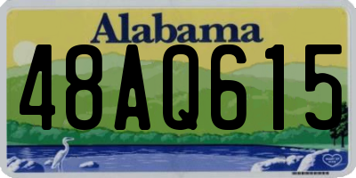 AL license plate 48AQ615