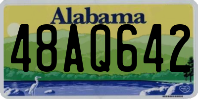 AL license plate 48AQ642