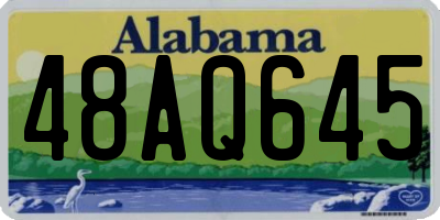 AL license plate 48AQ645