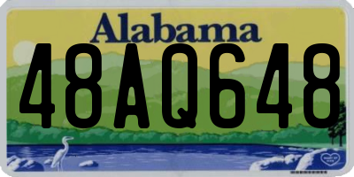 AL license plate 48AQ648