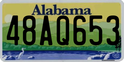 AL license plate 48AQ653