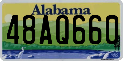 AL license plate 48AQ660