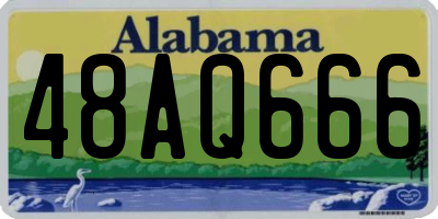AL license plate 48AQ666