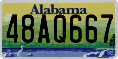 AL license plate 48AQ667