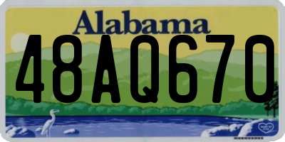 AL license plate 48AQ670