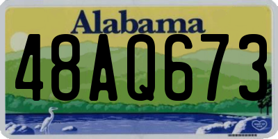 AL license plate 48AQ673