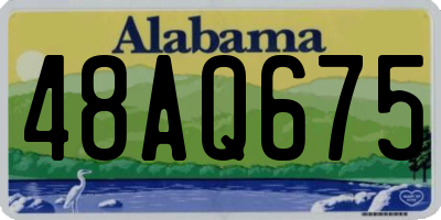AL license plate 48AQ675