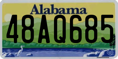 AL license plate 48AQ685