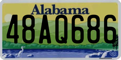 AL license plate 48AQ686