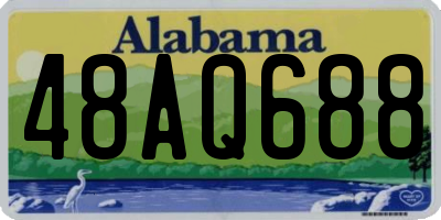 AL license plate 48AQ688