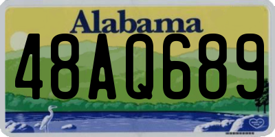 AL license plate 48AQ689