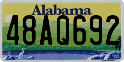 AL license plate 48AQ692