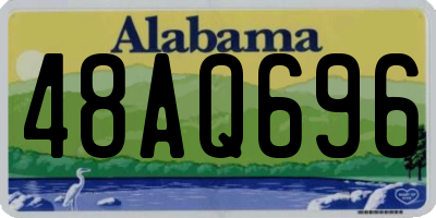 AL license plate 48AQ696