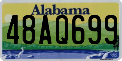AL license plate 48AQ699