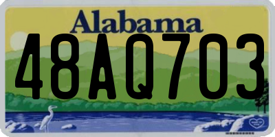 AL license plate 48AQ703