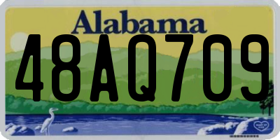 AL license plate 48AQ709