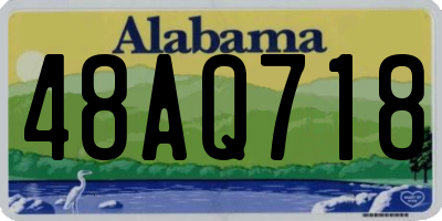 AL license plate 48AQ718
