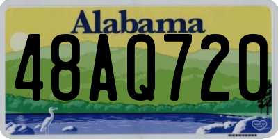 AL license plate 48AQ720