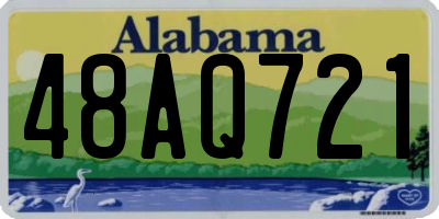 AL license plate 48AQ721