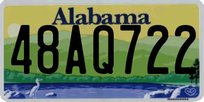 AL license plate 48AQ722