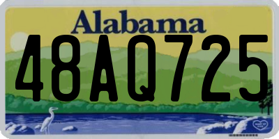 AL license plate 48AQ725