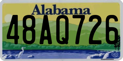 AL license plate 48AQ726