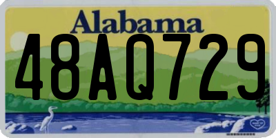 AL license plate 48AQ729