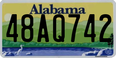 AL license plate 48AQ742