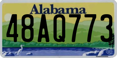 AL license plate 48AQ773