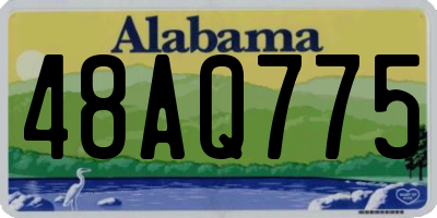 AL license plate 48AQ775