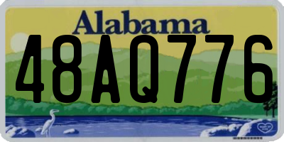 AL license plate 48AQ776