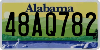 AL license plate 48AQ782