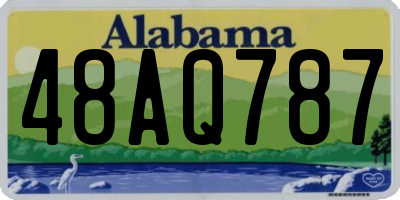AL license plate 48AQ787