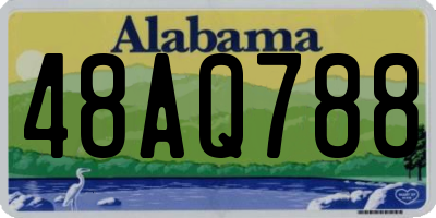 AL license plate 48AQ788