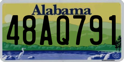 AL license plate 48AQ791