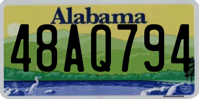 AL license plate 48AQ794