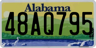 AL license plate 48AQ795