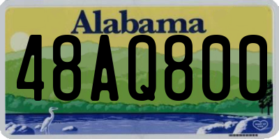 AL license plate 48AQ800