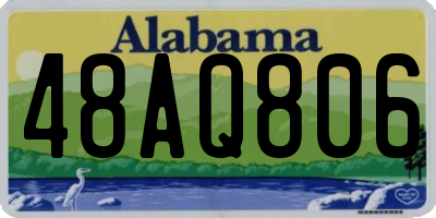AL license plate 48AQ806