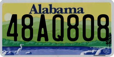 AL license plate 48AQ808